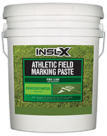 BREWSTER PAINT & DECORATING CENTER Athletic Field Marking Paste is specifically designed for use on natural or artificial turf, concrete, and asphalt as a semi-permanent coating for line marking or artistic graphics.

This is a concentrate to which water must be added for use
Fast drying, highly reflective field marking paint
For use on natural or artificial turf
Can also be used on concrete or asphalt
Semi-permanent coating
Ideal for line marking and graphicsboom