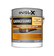 BREWSTER PAINT & DECORATING CENTER GarageGuard is a water-based, catalyzed epoxy that delivers superior chemical, abrasion, and impact resistance in a durable, semi-gloss coating. Can be used on garage floors, basement floors, and other concrete surfaces. GarageGuard is cross-linked for outstanding hardness and chemical resistance.

Waterborne 2-part epoxy
Durable semi-gloss finish
Will not lift existing coatings
Resists hot tire pick-up from cars
Recoat in 24 hours
Return to service: 72 hours for cool tires, 5-7 days for hot tiresboom