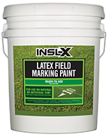 BREWSTER PAINT & DECORATING CENTER Insl-X Latex Field Marking Paint is specifically designed for use on natural or artificial turf, concrete and asphalt, as a semi-permanent coating for line marking or artistic graphics.

Fast Drying
Water-Based Formula
Will Not Kill Grass