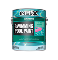 BREWSTER PAINT & DECORATING CENTER Waterborne Swimming Pool Paint is a coating that can be applied to slightly damp surfaces, dries quickly for recoating, and withstands continuous submersion in fresh or salt water. Use Waterborne Swimming Pool Paint over most types of properly prepared existing pool paints, as well as bare concrete or plaster, marcite, gunite, and other masonry surfaces in sound condition.

Acrylic emulsion pool paint
Can be applied over most types of properly prepared existing pool paints
Ideal for bare concrete, marcite, gunite & other masonry
Long lasting color and protection
Quick dryingboom